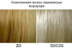 Обесцвечивание волос перекисью водорода Осветление окрашенных волос перекисью